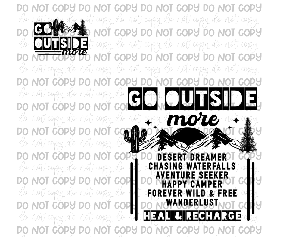 Go Outside more with pocket-Ready to Press Transfer