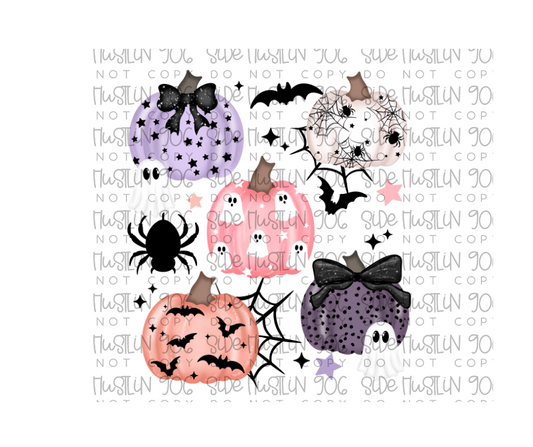 Spooky Pumpkins Collage-Ready to Press Transfer