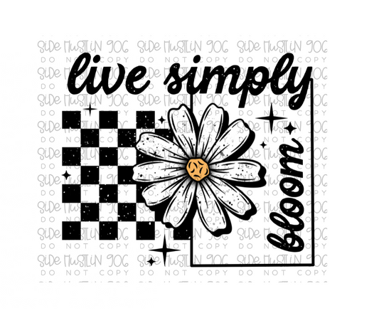 Live Simply-Ready to Press Transfer