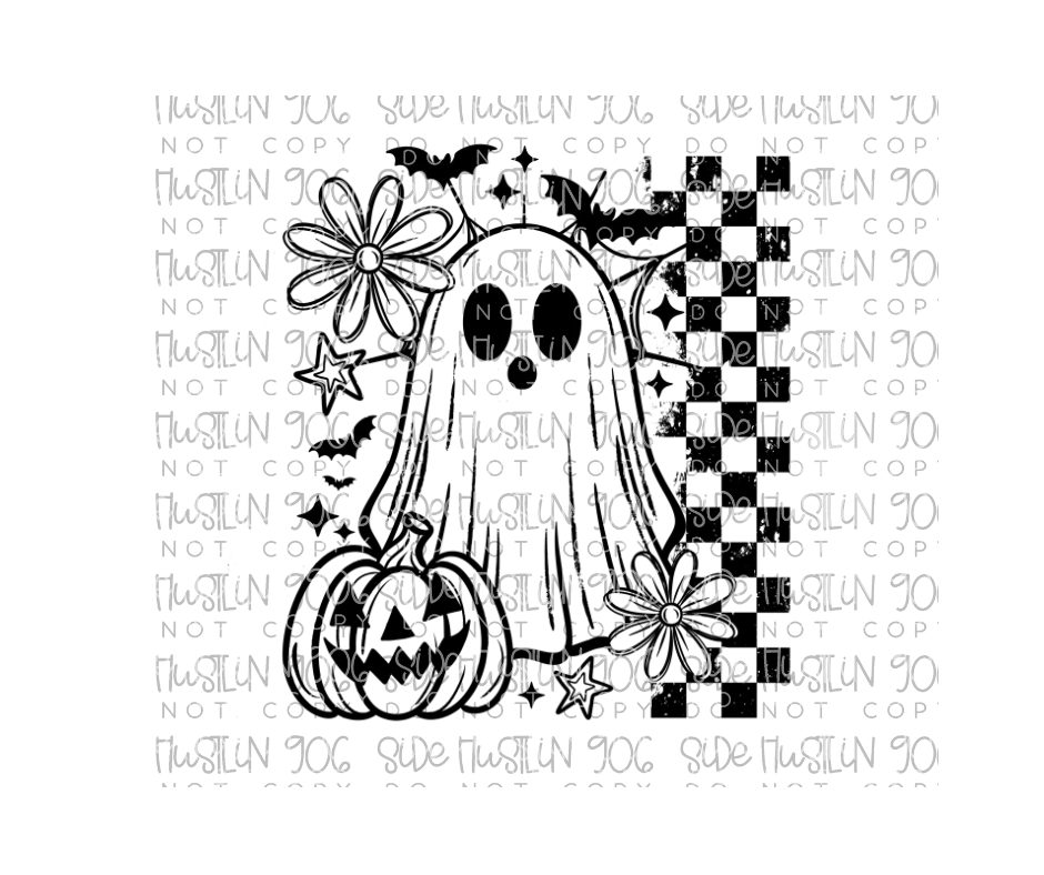 Single Color Ghost-Ready to Press Transfer