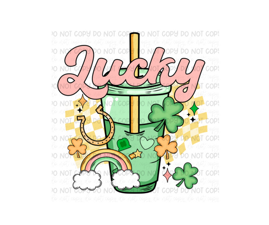 Lucky Coffee-Ready to Press Transfer