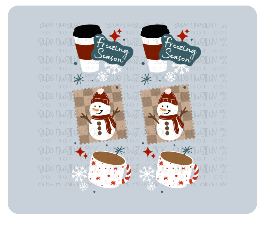 Freezing Season Stamps Sleeve-Ready to Press Transfer