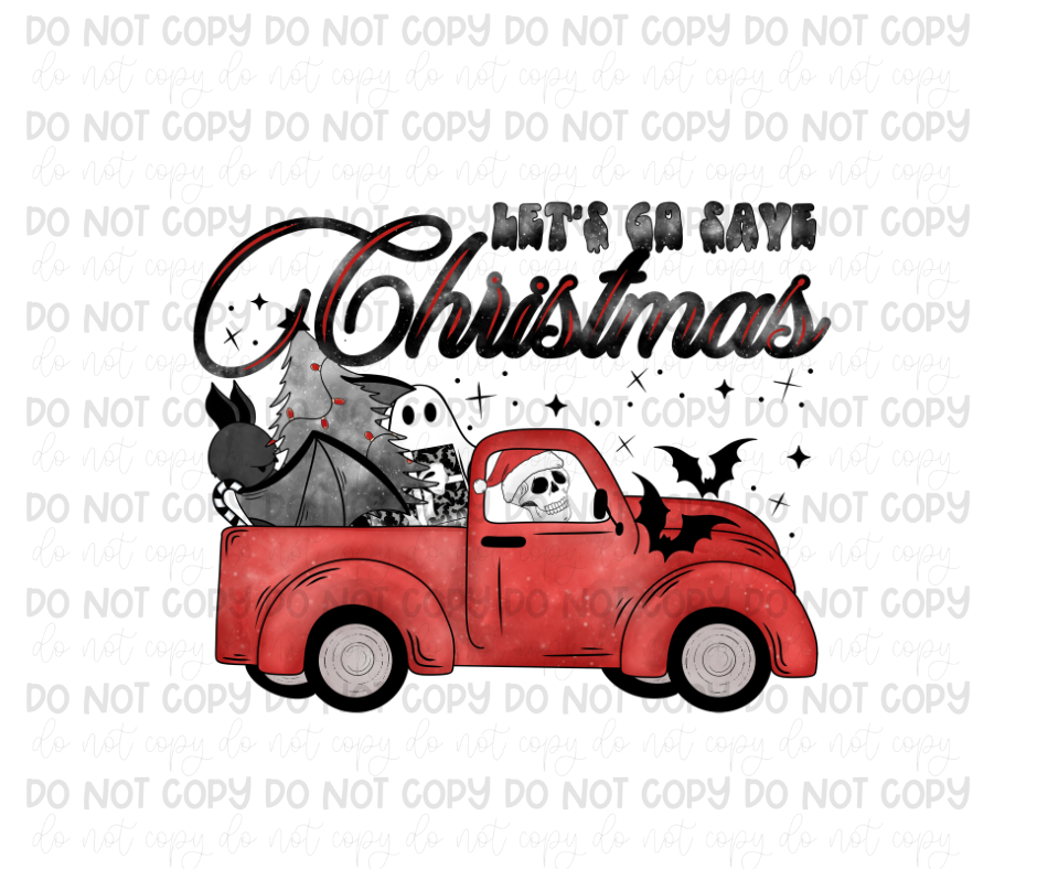 Let's go Save Christmas-Ready to Press Transfer