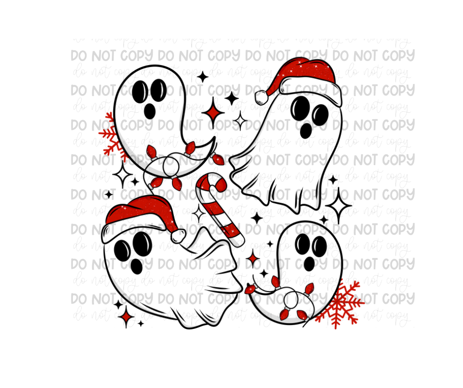 Christmas Ghosties-Ready to Press Transfer