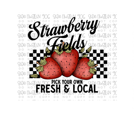 Strawberry Fields-Ready to Press Transfer