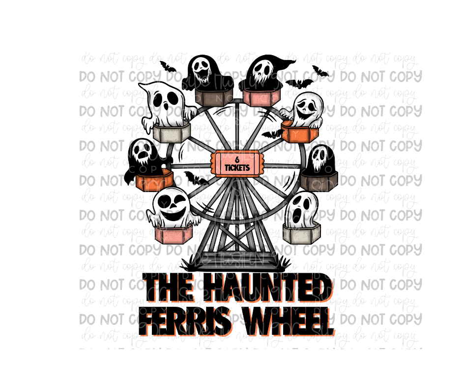 The Haunted Ferris Wheel-Ready to Press Transfer