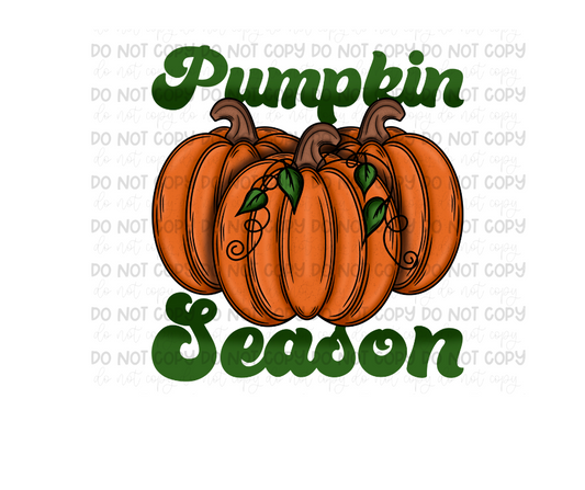 Pumpkin Season green-Ready to Press Transfer