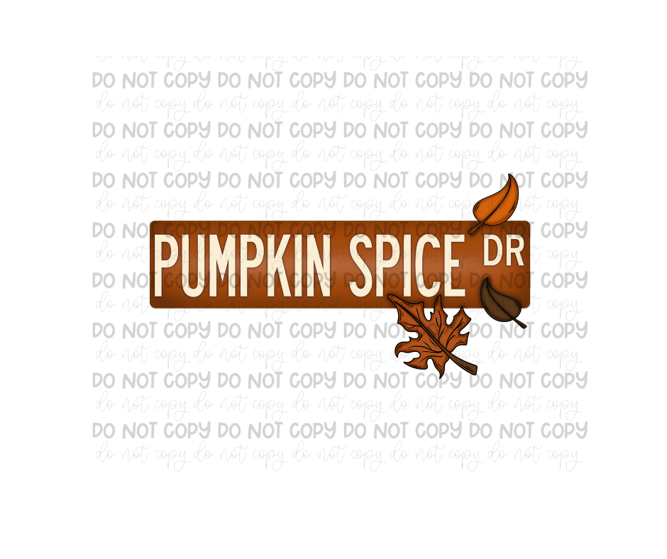 Pumpkin Spice Dr-Ready to Press Transfer