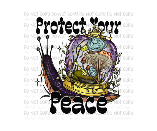 Protect your Peace snail-Ready to Press Transfer