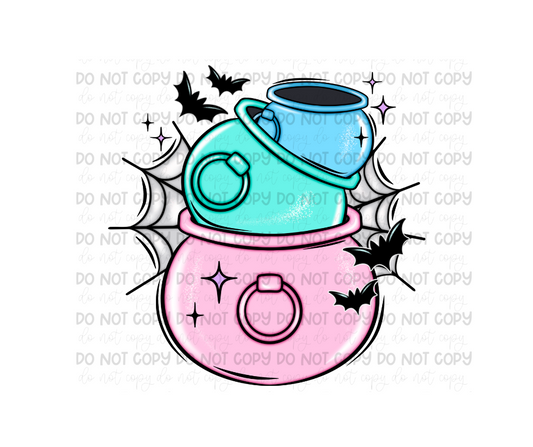 Pastel Cauldron Stack-Ready to Press Transfer