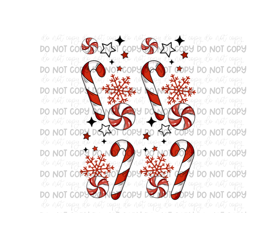 Peppermint Mocha Ghost SLEEVES-Ready to Press Transfer