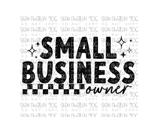 Small Business Owner black-Ready to Press Transfer