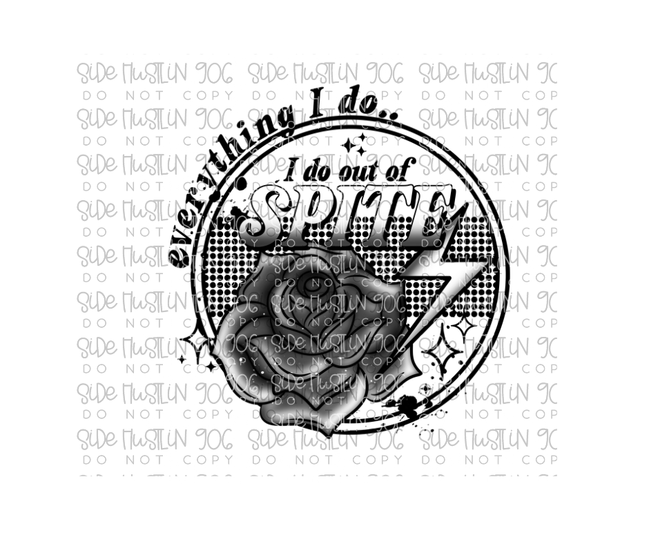 Out of Spite front-Ready to Press Transfer