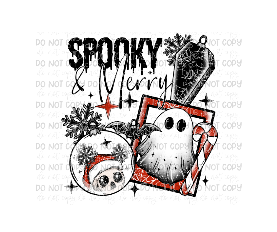 Spooky Merry-Ready to Press Transfer