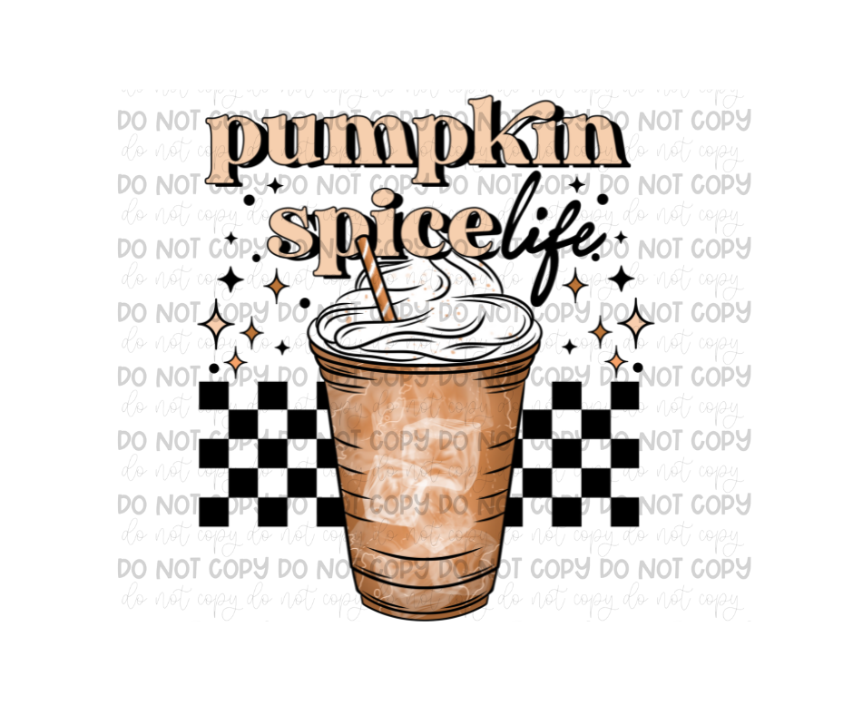 Pumpkin Spice Life-Ready to Press Transfer