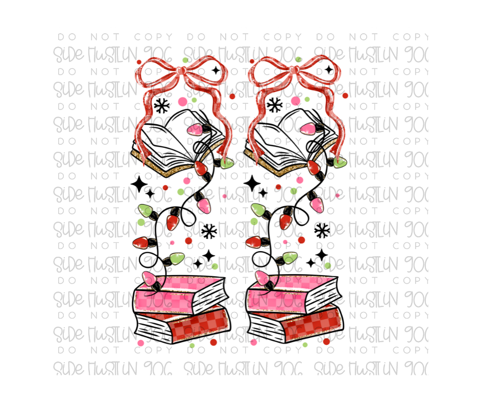 Merry Bookmas Sleeve-Ready to Press Transfer