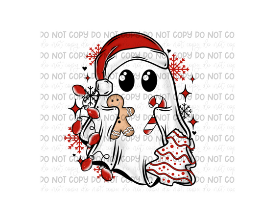 Christmas Ghost-Ready to Press Transfer