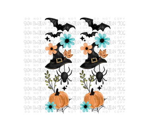 Floral Witch Hat Sleeve-Ready to Press Transfer