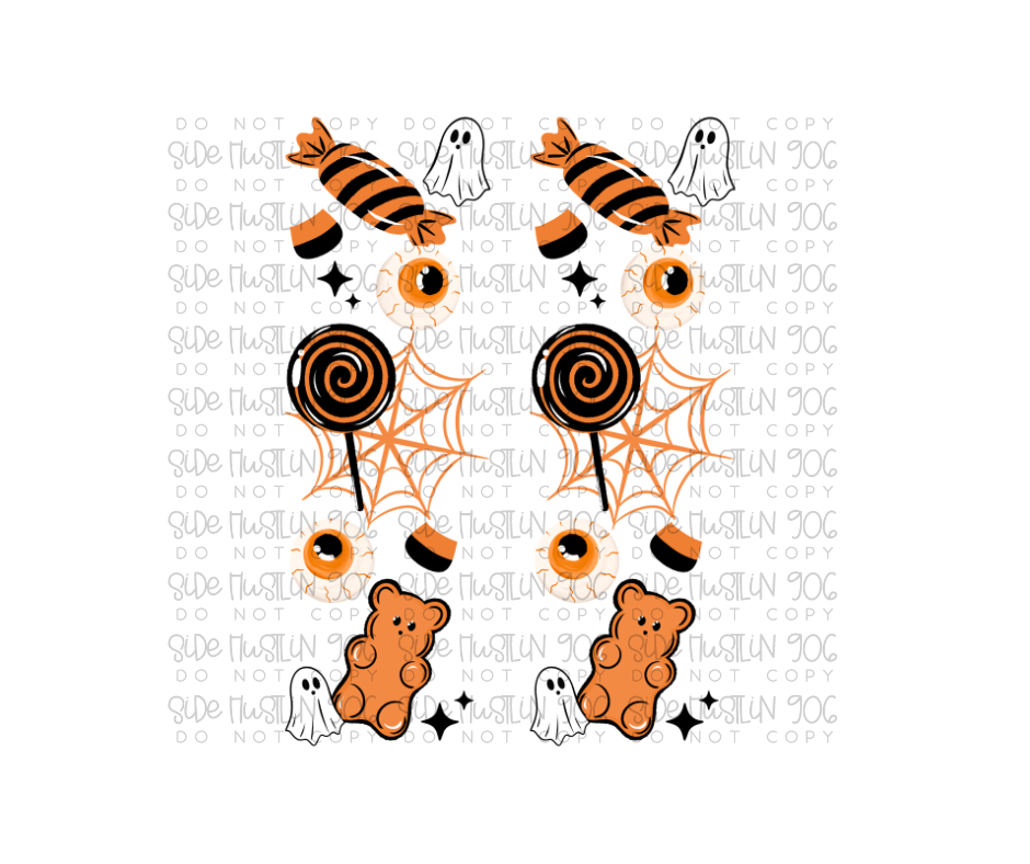 Trick or Treat Sleeve-Ready to Press Transfer