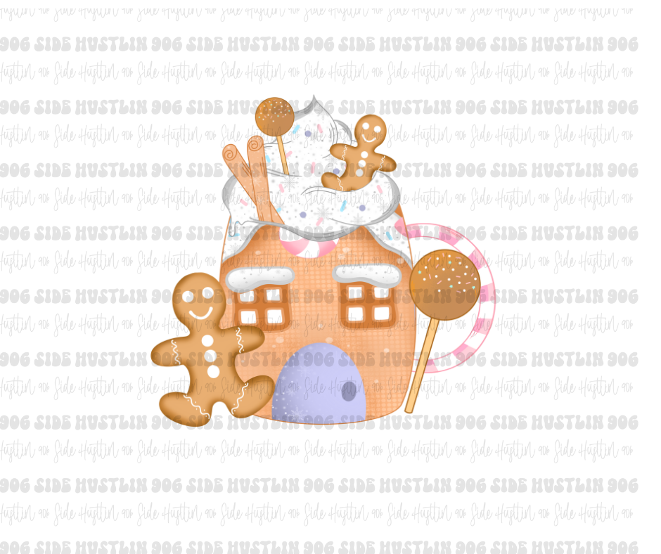 Gingerbread Hot Cocoa-Ready to Press Transfer