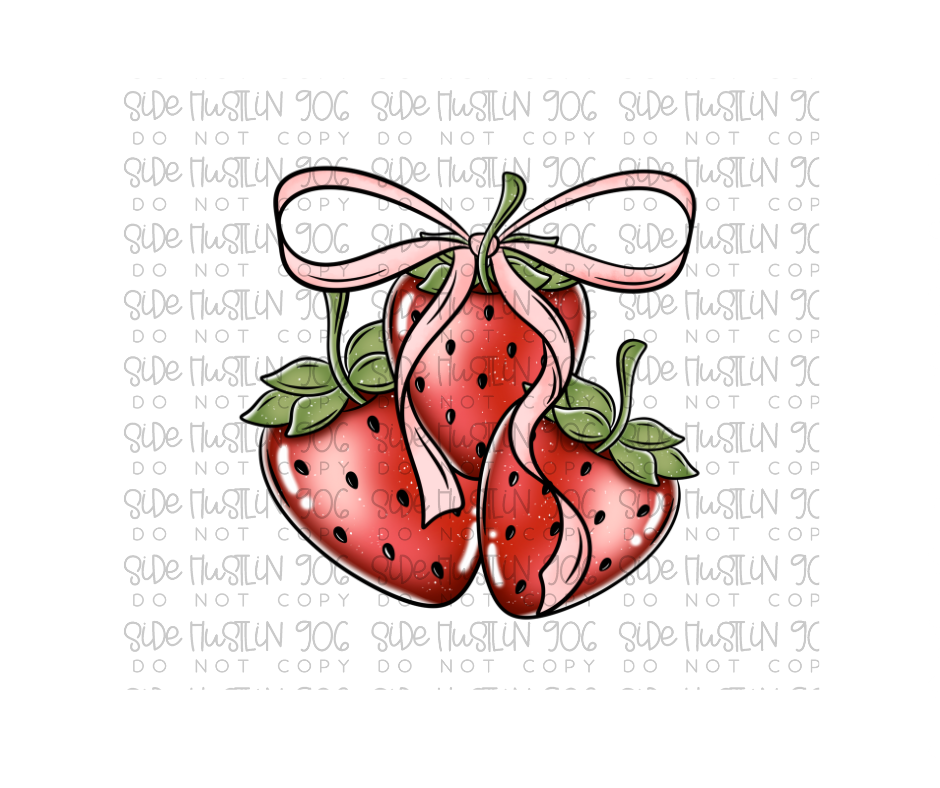Strawberry Season no words-Ready to Press Transfer
