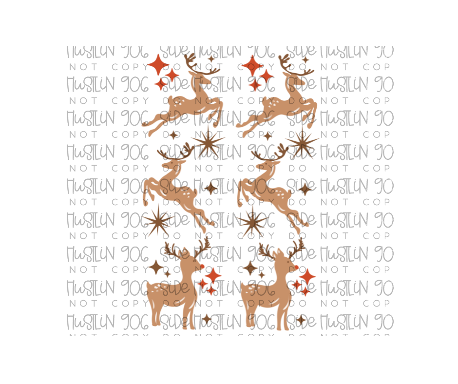 Reindeer Sleeve-Ready to Press Transfer