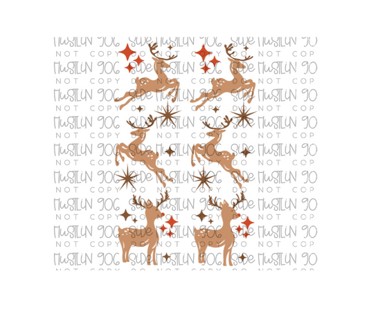 Reindeer Sleeve-Ready to Press Transfer