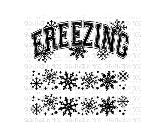 Freezing single color Full sheet-Ready to Press Transfer