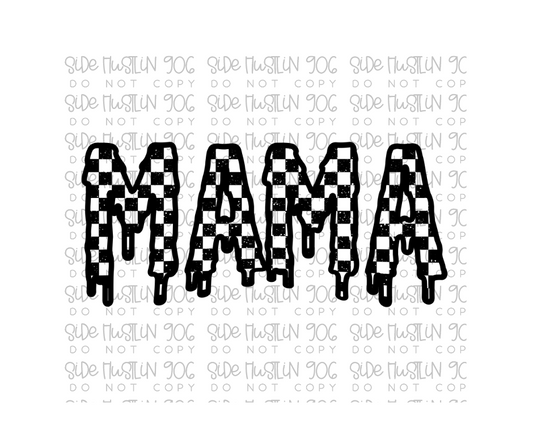 Drippy Checker Mama-Ready to Press Transfer