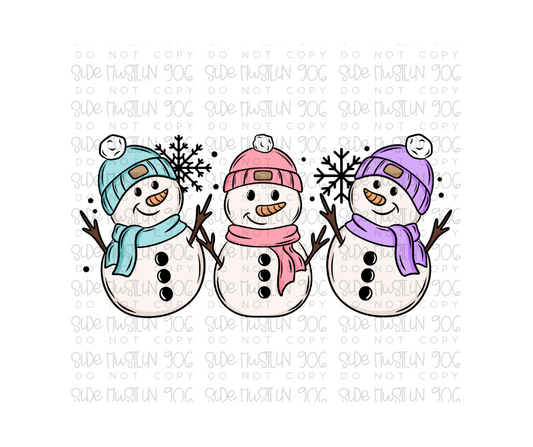 Pastel Snowman-Ready to Press Transfer