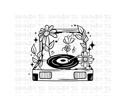 Music is my Escape no words single color-Ready to Press Transfer