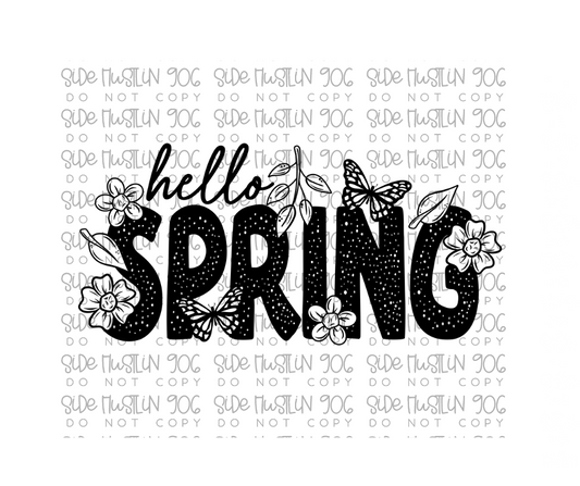 Hello Spring-Ready to Press Transfer
