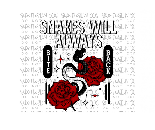 Bite Back Snake-Ready to Press Transfer