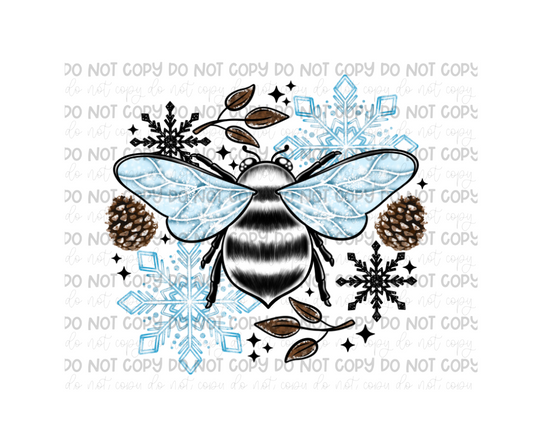 Winter Bee-Ready to Press Transfer