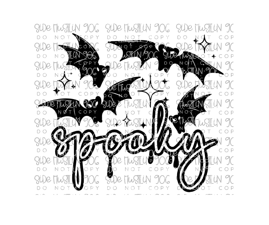Spooky single color-Ready to Press Transfer