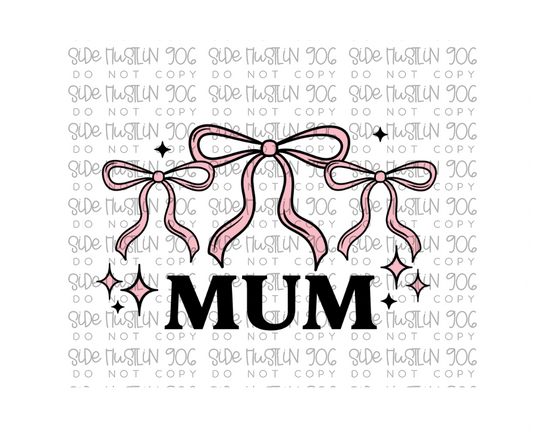 Mum bow-Ready to Press Transfer