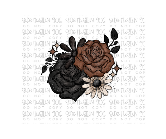 Darkest Parts of Your Story floral-Ready to Press Transfer