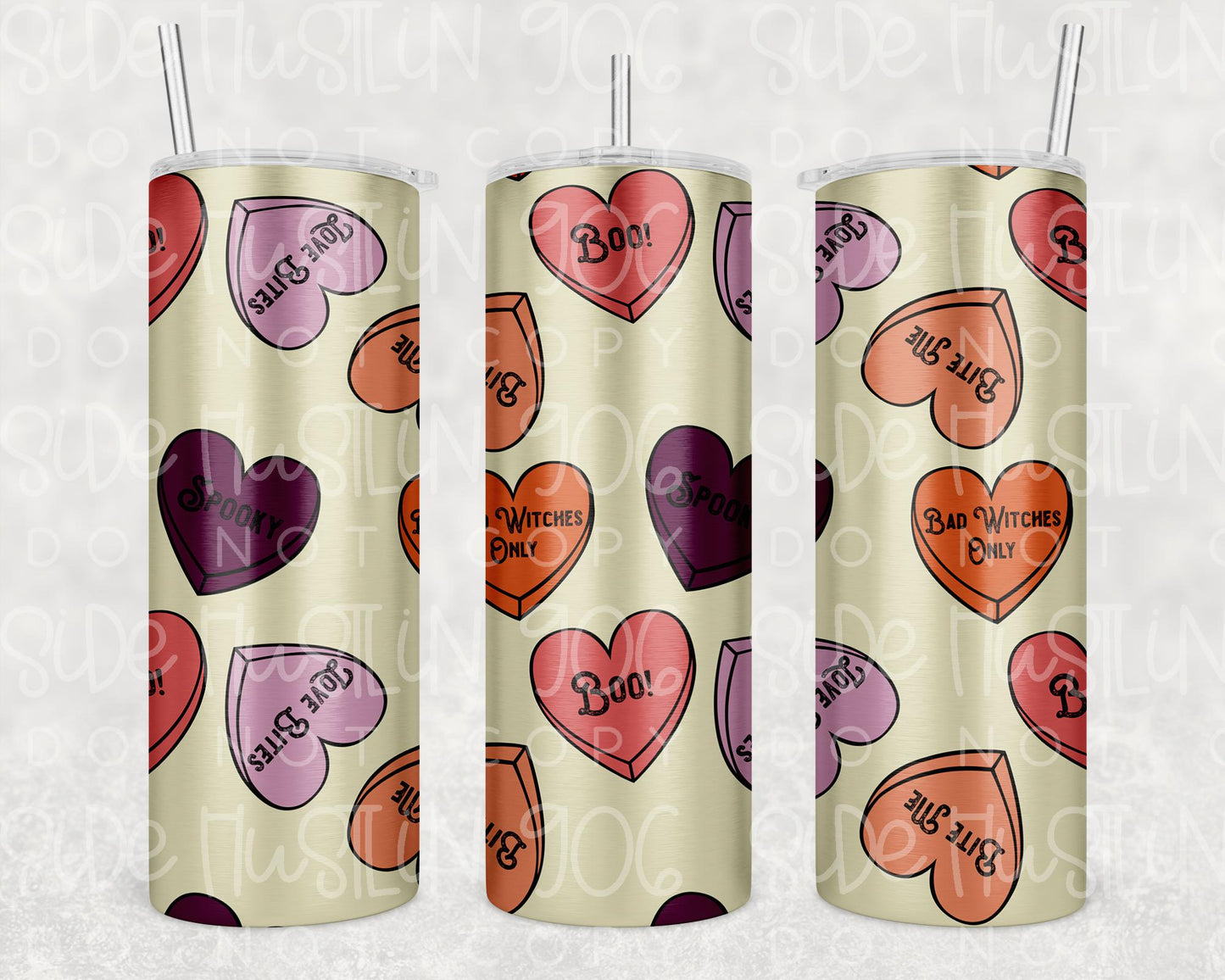 Halloween Hearts Tumbler