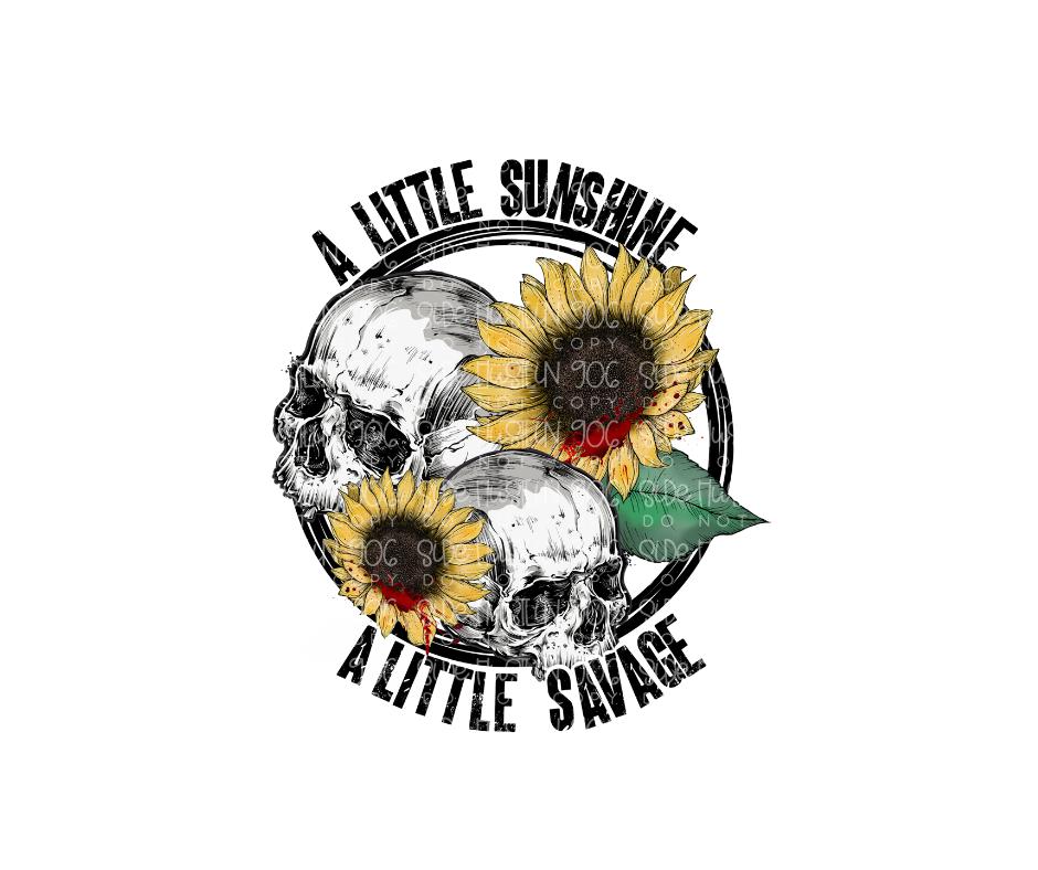 Little Sunshine Little Savage-Ready to Press Transfer