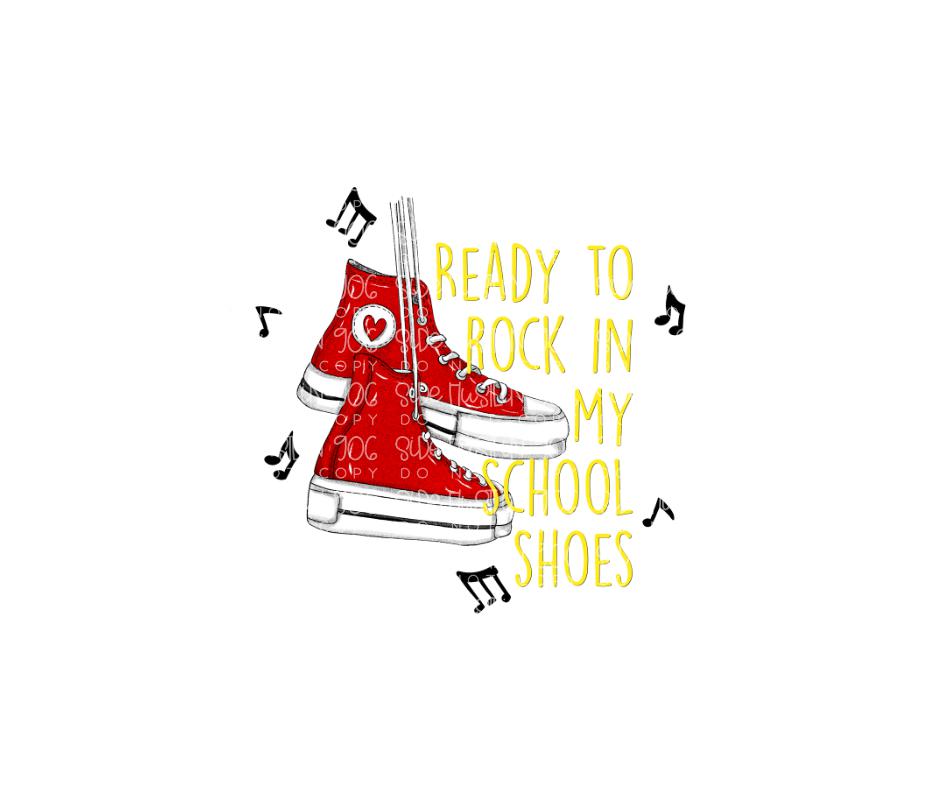 Ready to Rock School Shoes-Ready to Press Transfer