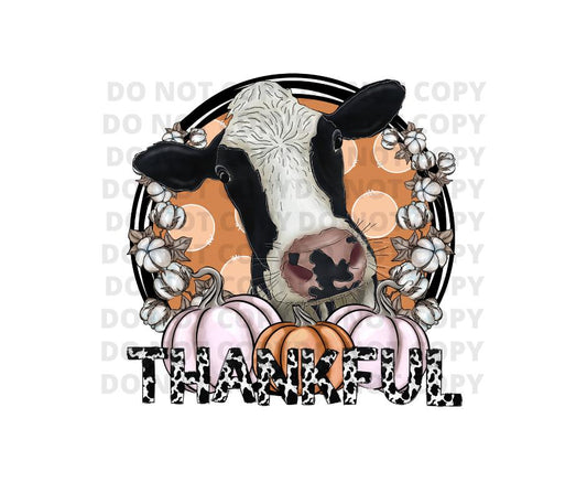 Thankful Cow-Ready to Press Transfer