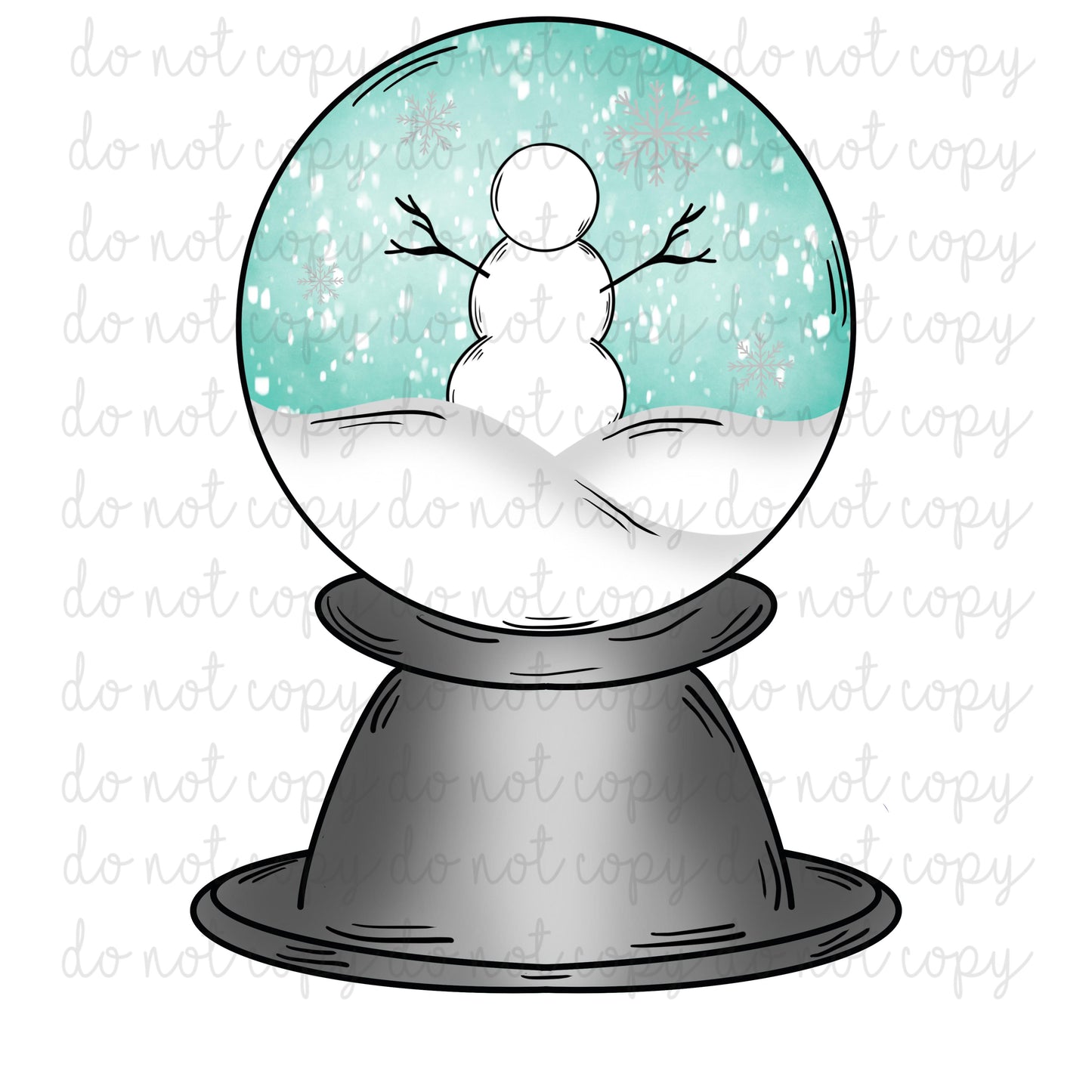 Snowman Snow globe Design