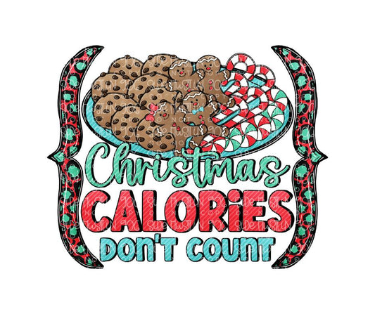 Christmas calories don't count-Ready to Press Transfer