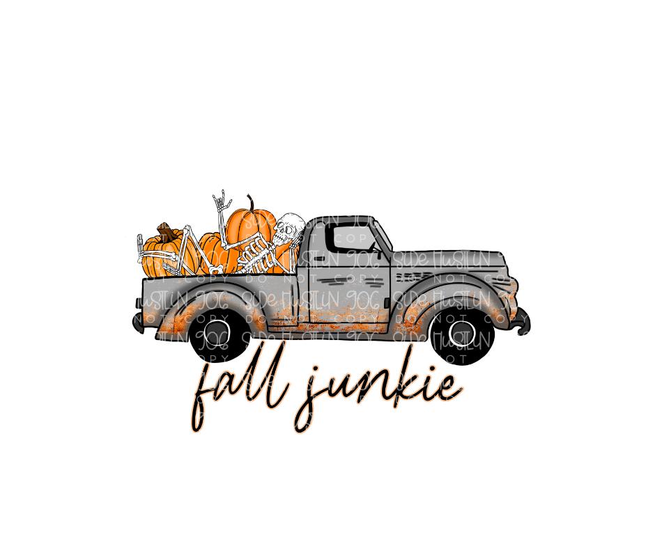 Fall Junkie truck-Ready to Press Transfer
