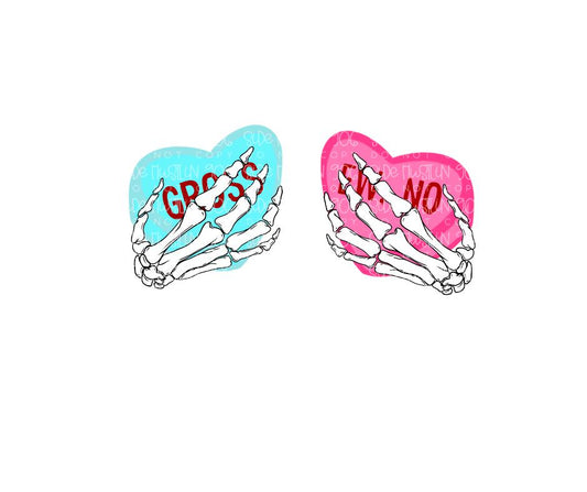 Candy Heart ew gross-Ready to Press Transfer