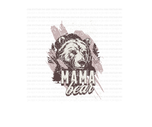 Mama bear distressed-Ready to Press Transfer