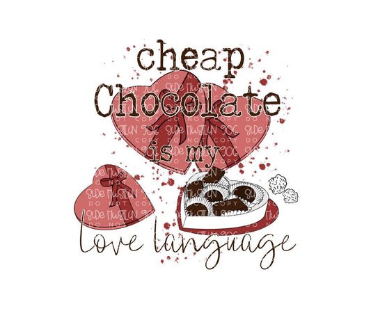 Cheap Chocolate-Ready to Press Transfer