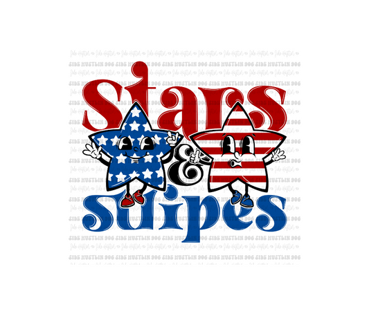 Stars & Stripes-Ready to Press Transfer