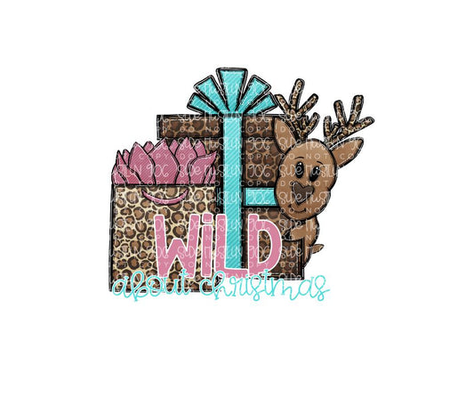 Wild about Christmas deer-Ready to Press Transfer