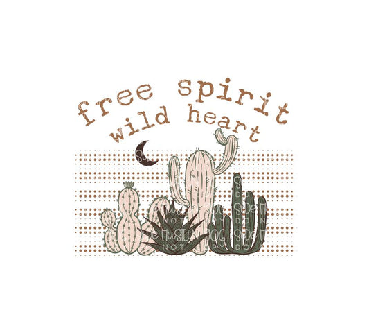 Free Spirit Wild Heart-Ready to Press Transfer